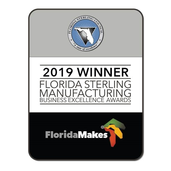 logo of 2019 winner of Florida Sterling Manufacturing award